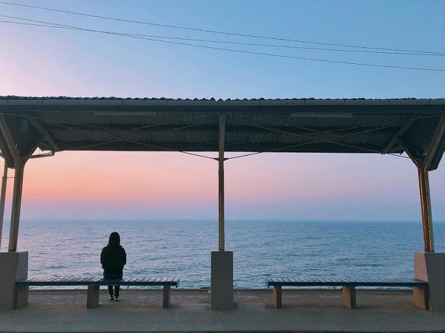 Shimonada: “Nhà ga cô độc” lẻ loi bên biển xanh ở Nhật Bản