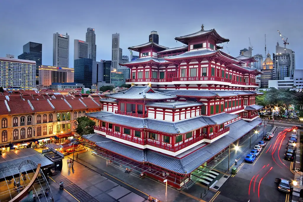 du lịch Singapore Malaysia - Đền Buddha Tooth Relic 