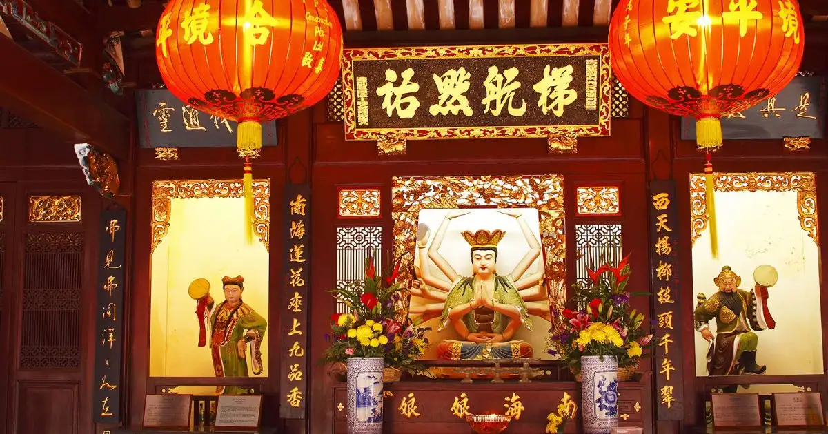 du lịch Singapore Malaysia - Đền Thian Hock Keng 