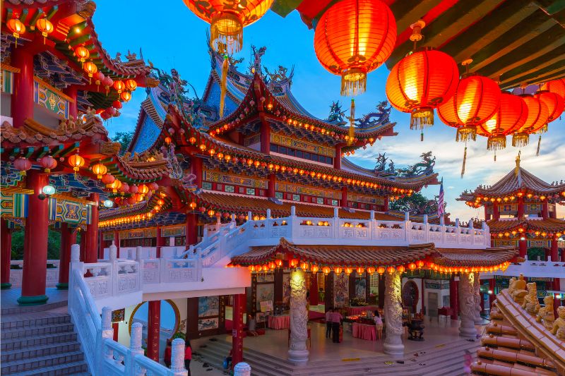 du lịch Singapore Malaysia - Đền Thean Hou 